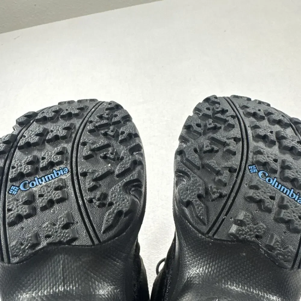 Columbia Boys Waterproof Black Snow Boots Lace Up US 11,UK 10,EU 28,BC1322-010